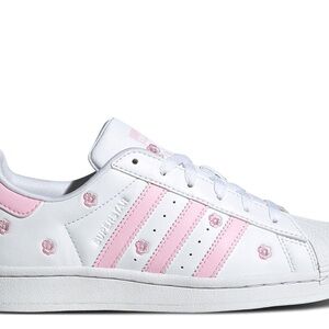 Adidas Super Star J IG7015 Cloud White Pink Rose Flower GS shoes